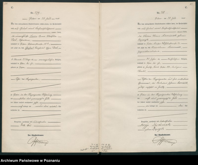 Obraz 14 z jednostki "Księga miejscowa zgonów tom II [Rejestr główny zgonów]"