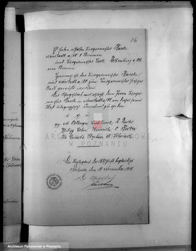 Obraz 20 z jednostki "Die Magistratspersonen der Stadt Rakwitz"