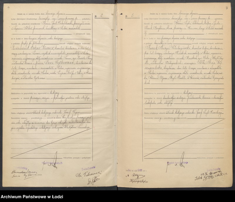 Obraz 4 z jednostki "Akta małżeństw od numeru 1 do numeru 600"