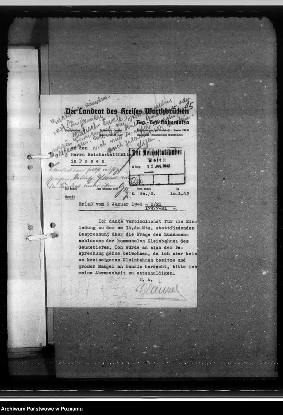 Obraz 19 z jednostki "Zweckverband "Gaubahnen Wartheland" Band II"