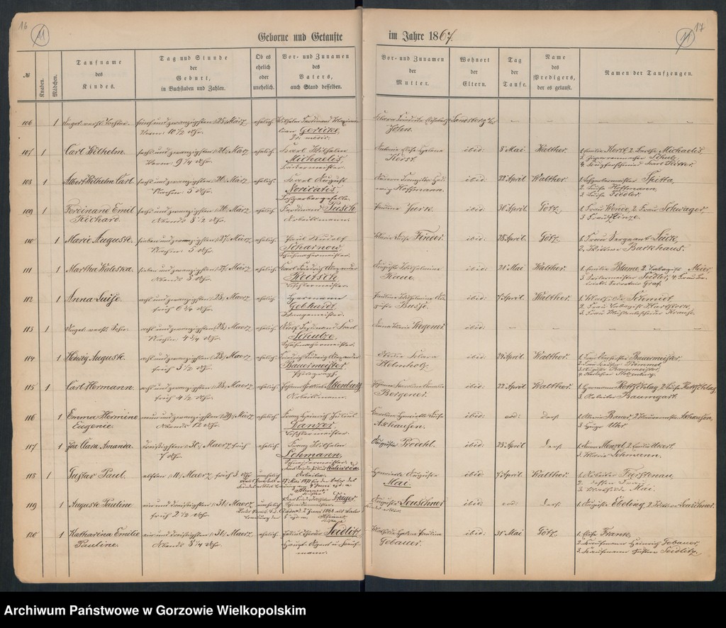 image.from.unit.number "Duplikate der Hauptkirche zu Landsberg an der Warthe (zawiera także księgę zgonów Konkordier Kirchen Gemeinde mit der reformirten und Militair Gemeinde z 1867 r.)"