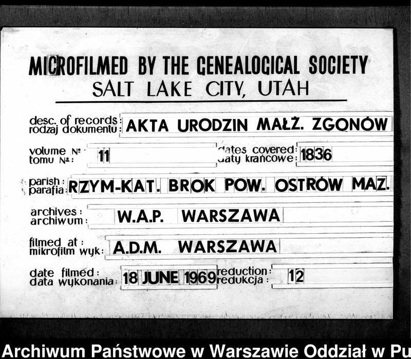 image.from.unit.number "Akta urodzeń, małżeństw i zgonów"