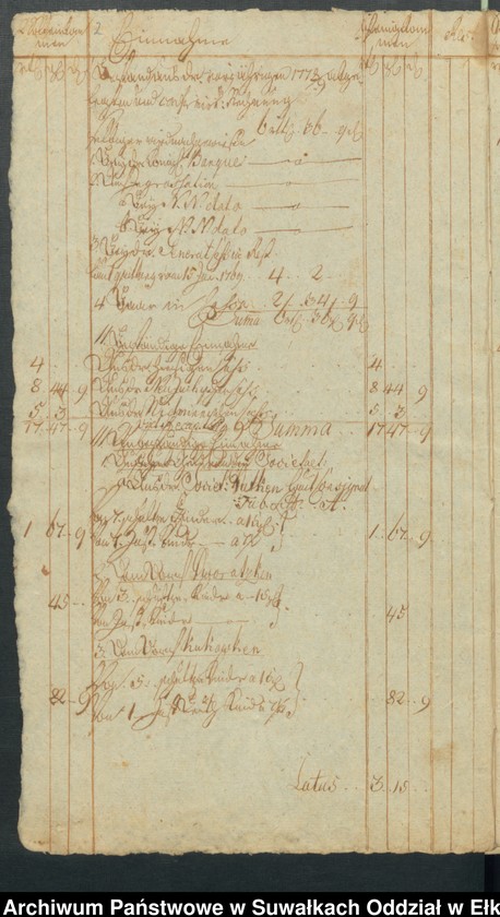 image.from.unit.number "Des Schwentainenschen Kirchspiels Schul Cassen Rechnung von Trinitatis 1778 bis Trinitatis 1779"