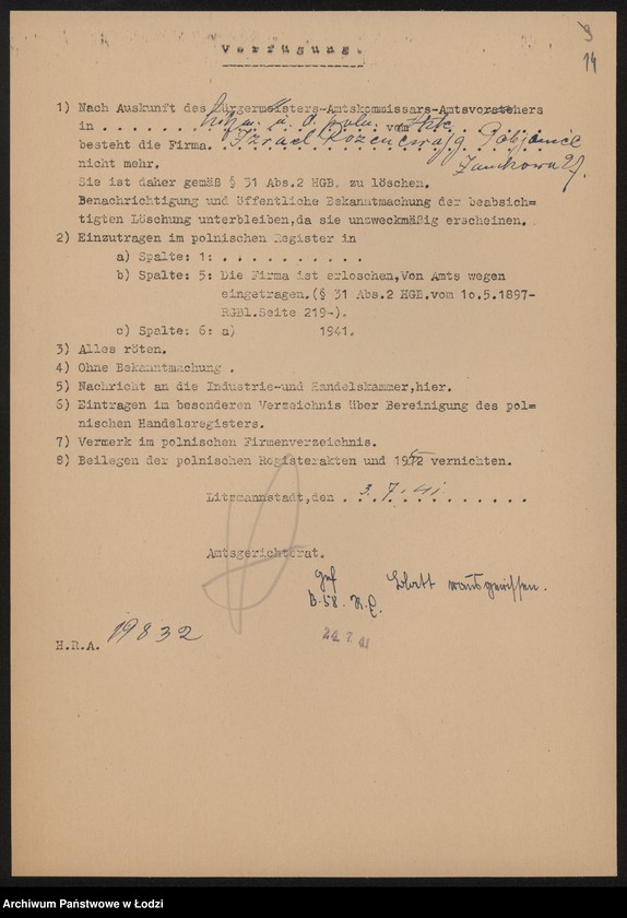 Obraz 16 z jednostki "Izrael Rozencwajg- drobna sprzedaż owoców, słodyczy i wody sodowej w Pabianicach"