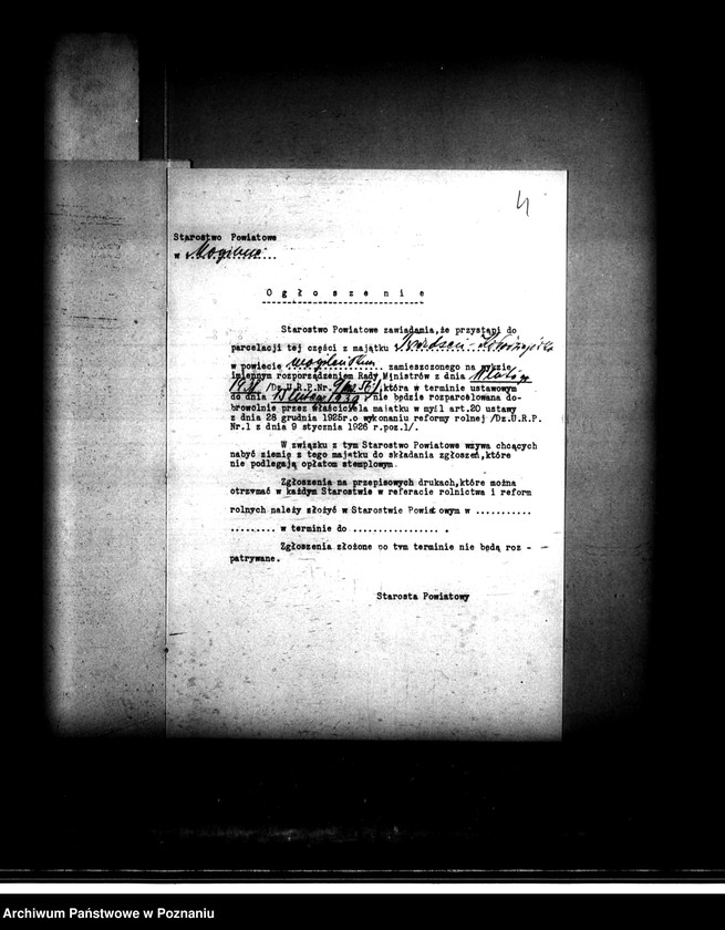 image.from.unit.number "Majątek Twierdzyń-Kołodziejewko powiatu mogileńskiego parcelacja"