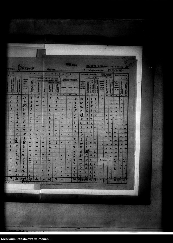 Obraz 19 z jednostki "Rejestr pomiarowy wyłączeń z art. 4 ustawy o wykonaniu reformy rolnej majątku Arongowo"