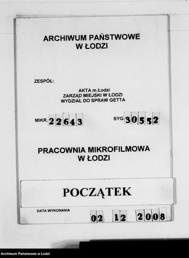 Obraz 1 z jednostki "M [rachunki za dostawy towarów dla Getta]"