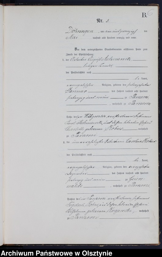 image.from.unit.number "Heiraths-Neben-Register Nr 1 - 17"