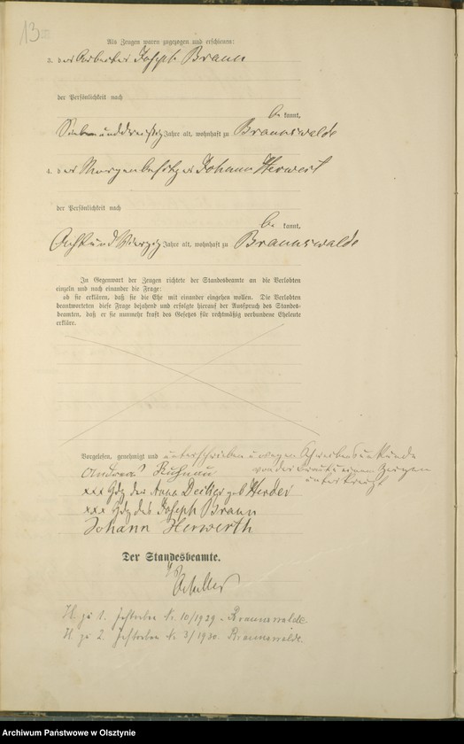 image.from.unit.number "Heiraths-Haupt-Register Nr 1 - 21"