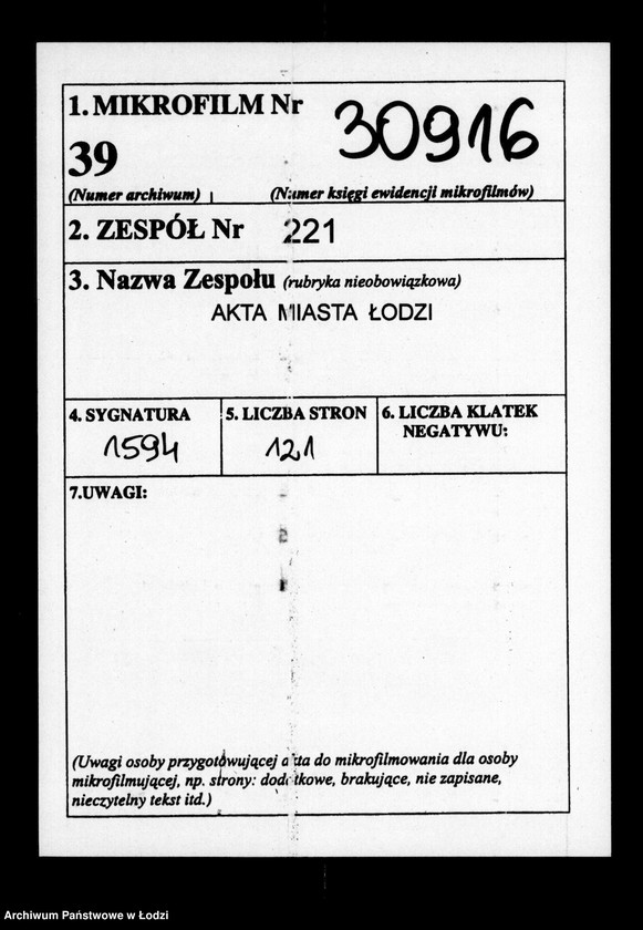 Obraz 2 z jednostki "Akta tyczące się ewangelików"