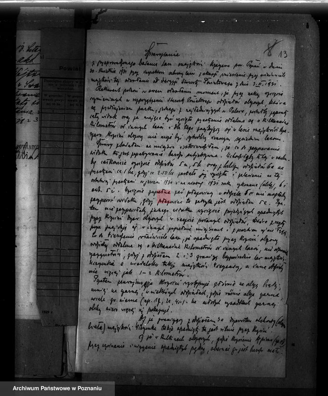 Obraz 18 z jednostki "Majętność leśna Uzarzewo powiat poznański"