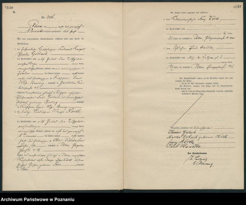 Obraz 13 z jednostki "Księga miejscowa małżeństw"