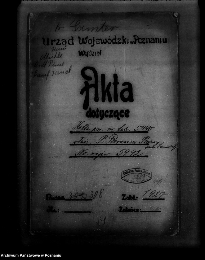 Obraz 4 z jednostki "Młyn parowy w Pniewach powiat szamotulski nr woj. 5992"