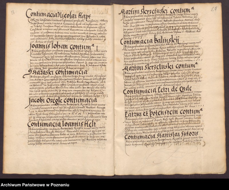 Obraz 18 z jednostki "Liber contumaciarum"