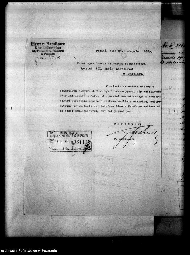 Obraz 5 z jednostki "Liceum Handlowe Koedukacyjne Izby Przemysłowo-Handlowej- Poznań [lista abiturientów i eksternistów]"