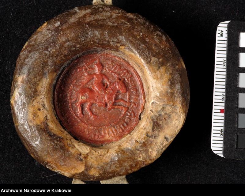 image.from.unit.number "Bolesław zwany Świdrygiełło książę Olgierdowicz przyrzeka dopełnić i dochować warunków poręczenia, które brat jego Władysław II Jagiełło król polski, złożył"