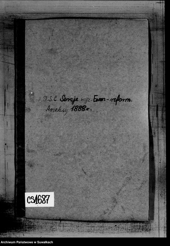 image.from.unit.number "Dokumenty priložennye k aktam o brakosočetanij v Serejskom Evangeličesko-Reformatskom Prichoda v 1888 god"