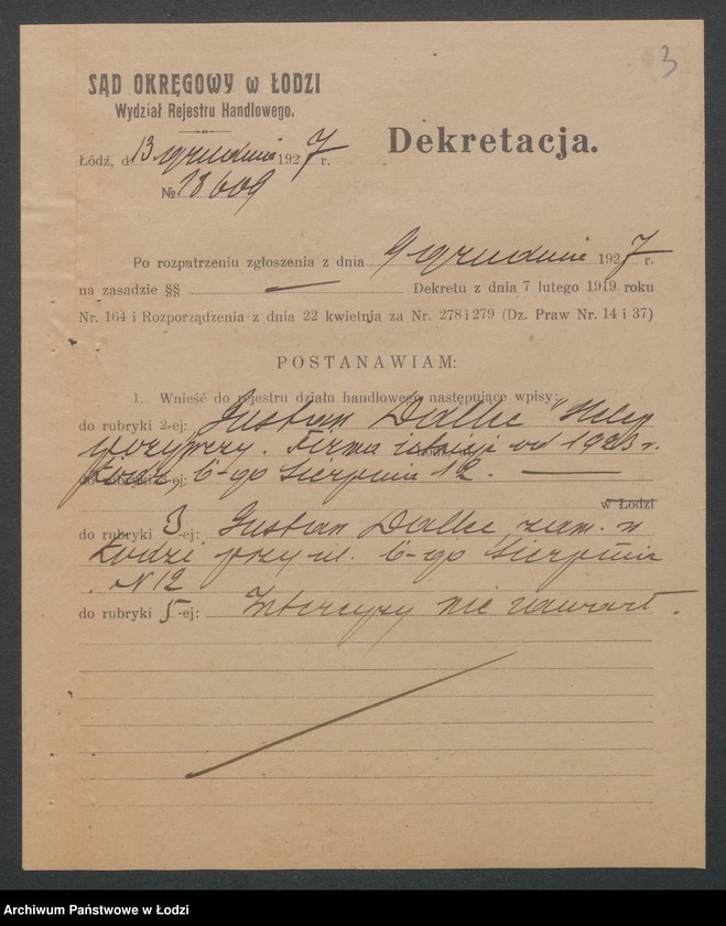 Obraz 5 z jednostki "Gustaw Dalke- sklep spożywczy"