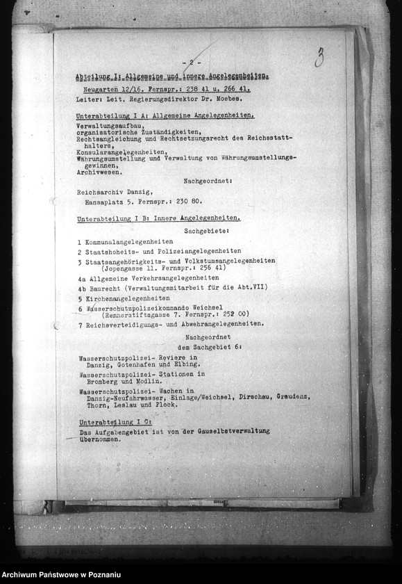 Obraz 7 z jednostki "Geschäftsverteilungsplan der Behörde des Reichsstatthalters in Danzig- Westpreussen"