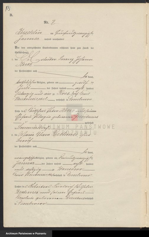 Obraz 16 z jednostki "Heiraths-Haupt-Register"