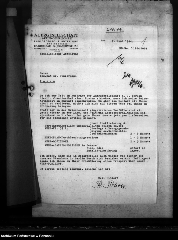 Obraz 5 z jednostki "Einsatz der Röntgenapparte"