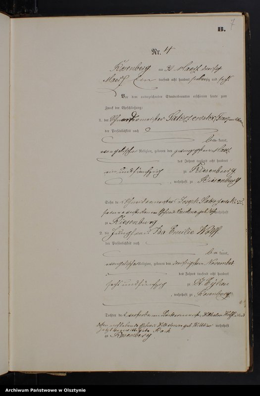 image.from.unit.number "Heiraths-Neben-Register Nr 1 - 27"