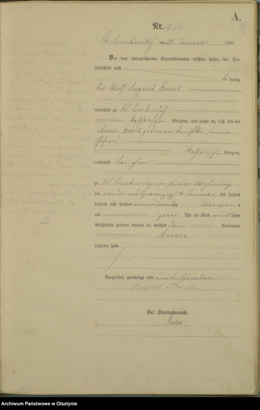 image.from.unit.number "Geburts-Haupt-Register Nr 1 - 135"