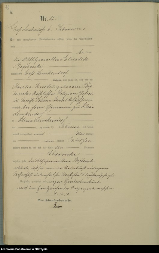 image.from.unit.number "Geburts-Haupt-Register Nr 1 - 106"