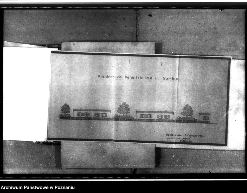 Obraz 15 z jednostki "Bau von Behelfsheimen in Gąbin, Kreis Waldrode (Gostynin)"