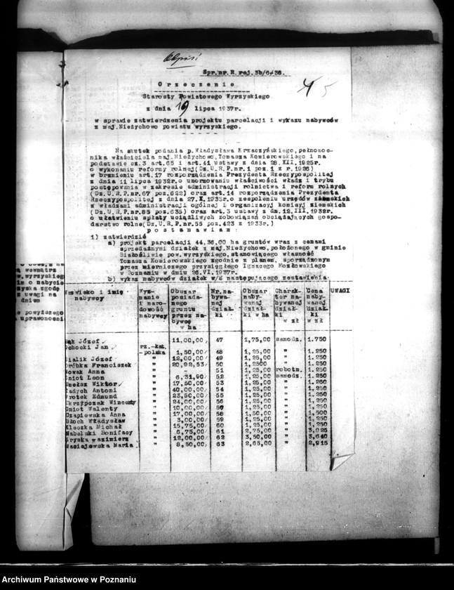 Obraz 9 z jednostki "Parcelacja prywatna majątku Nieżychowo powiatu wyrzyskiego"