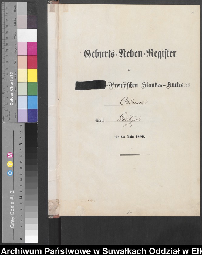 image.from.unit.number "Geburts-Neben-Register des Preussischen Standes-Amtes Orlowen Kreis Loetzen"