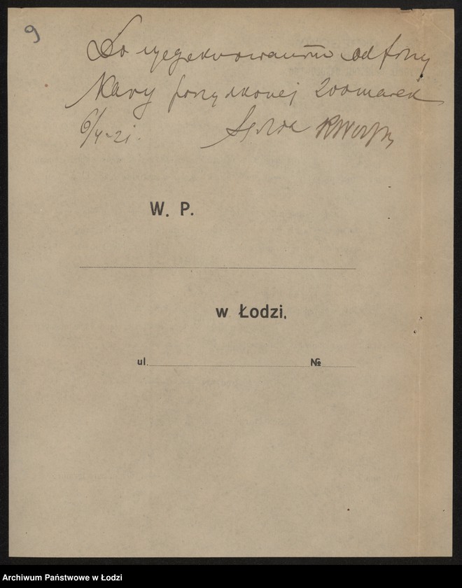 Obraz 11 z jednostki "Jakób Sochet – wyrób towarów bawełnianych"