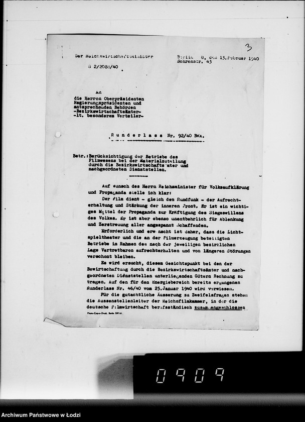 Obraz 7 z jednostki "Korrespondenz Firma Hans Rosenfeld-Büromebel mit Getto-Verwaltung betr.Büromebel"