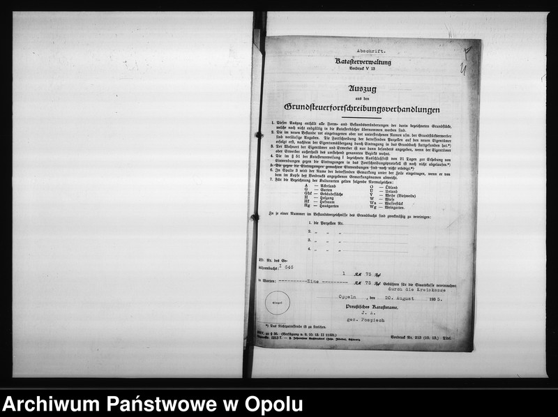 Obraz 10 z jednostki "Wywłaszczenie mistrza murarza Hermanna Kügler, w celu budowy "Piastenufer""
