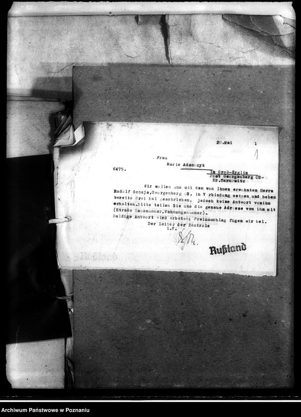 Obraz 5 z jednostki "Korespondencja w sprawie miejscowych Niemców, którzy zginęli w 1939 roku A - K"