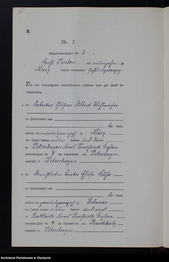 image.from.unit.number "Heiraths-Neben-Register Nr 1 - 15 [ Księga małżeństw - wtóropis ]"