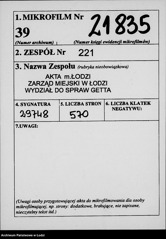 Obraz 2 z jednostki "Korrespondenz mit dem Aeltesten der Juden"
