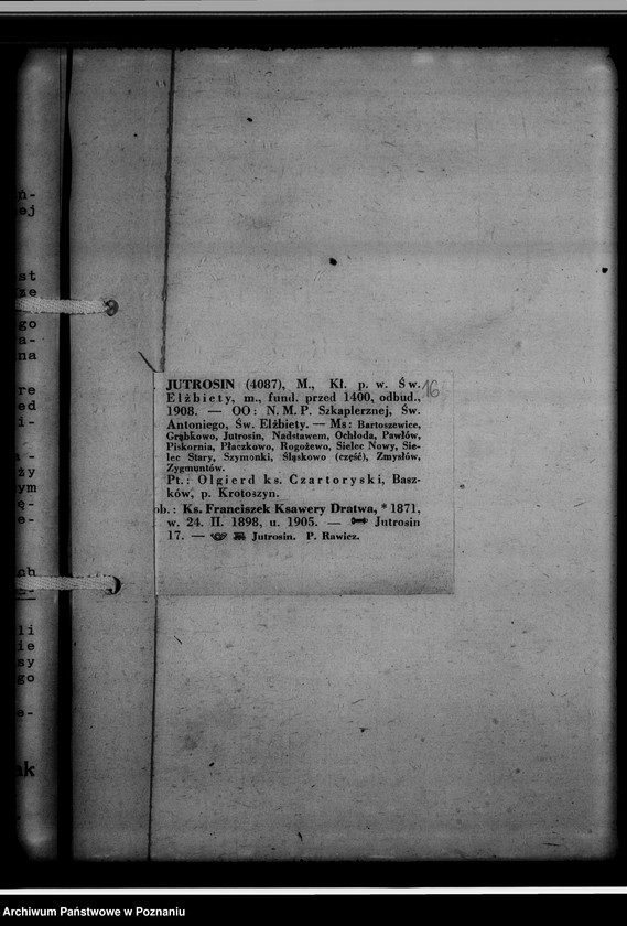 Obraz 19 z jednostki "Bücherverzeichnis [kościelne księgi wyznań: ewangelickiego i katolickiego z powiatu rawickiego]"