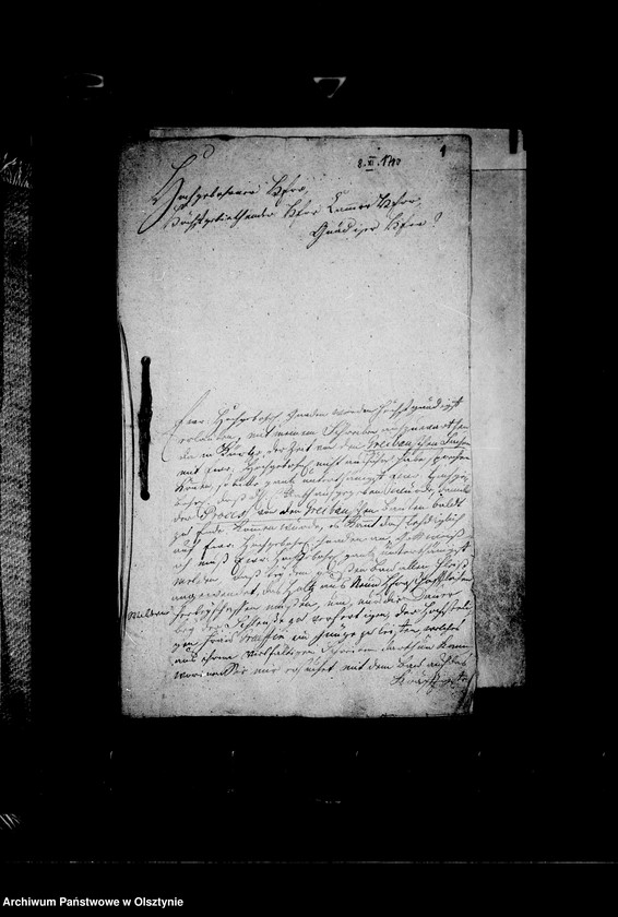 image.from.unit.number "/Geschäftsbriefe an den Kammerherrn Oberlandhofmeister Ahasver Heinrich Gf. Lehndorff/"