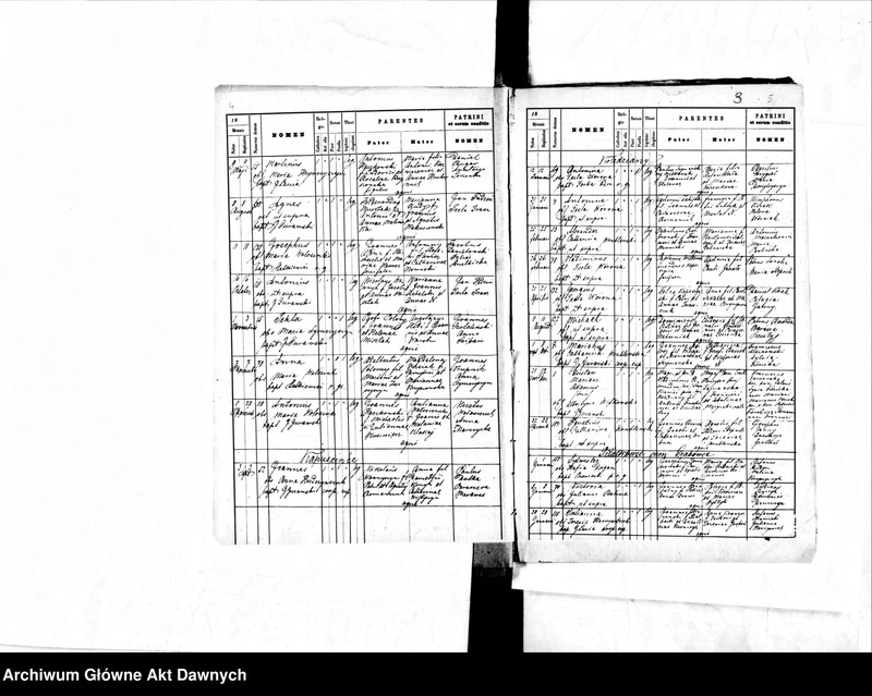 image.from.unit.number "Parafia: Jezierzany*. Dekanat: Borszczów. Księga metrykalna urodzeń dla miasta Jezierzany i wsi: Jezierzanka, Konstancja, Dawidkowce, Kapuścińce, Kolędziany, Piłatkowce, Grabowiec, Tarnawka, Zalesie, Zwiahel, Zielińce."