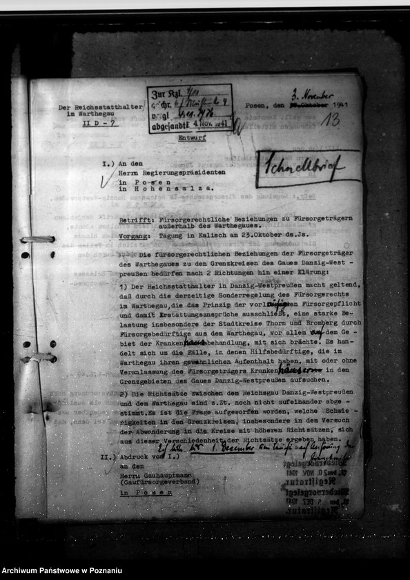 Obraz 18 z jednostki "Fürsorgerechtliche Beziehungen zu Fürsorgeträgern ausserhalb des Warthegaues"