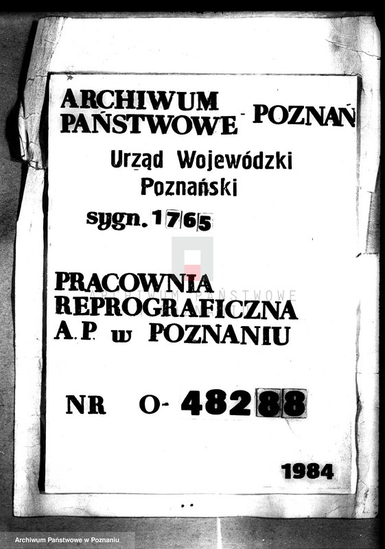 Obraz 1 z jednostki "Rewizje majątku państwowego Lipiny"