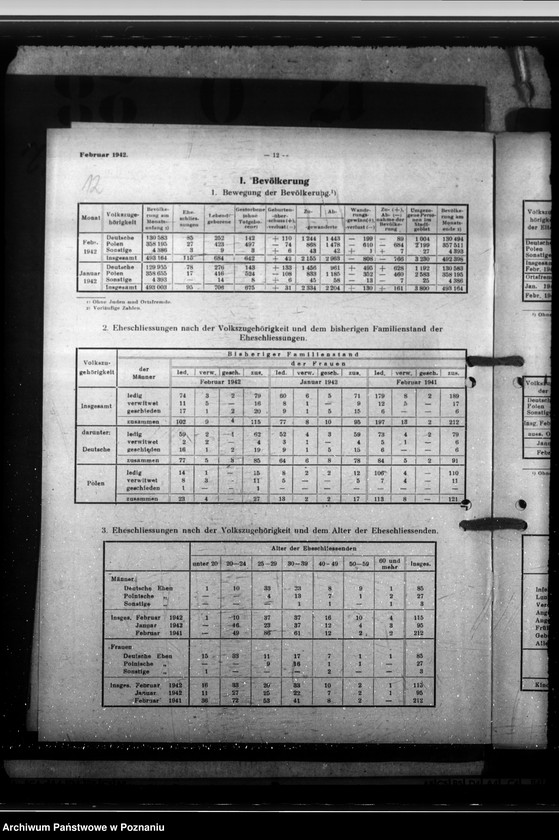 Obraz 16 z jednostki "Litzmannstadt - Statistische Monats- Berichte"