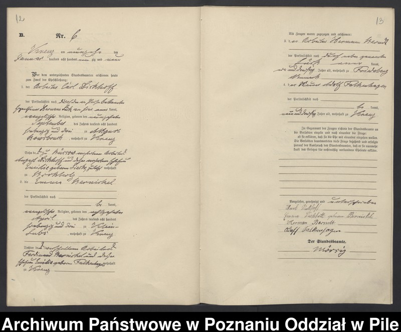 Obraz 9 z jednostki "Księga małżeństw"