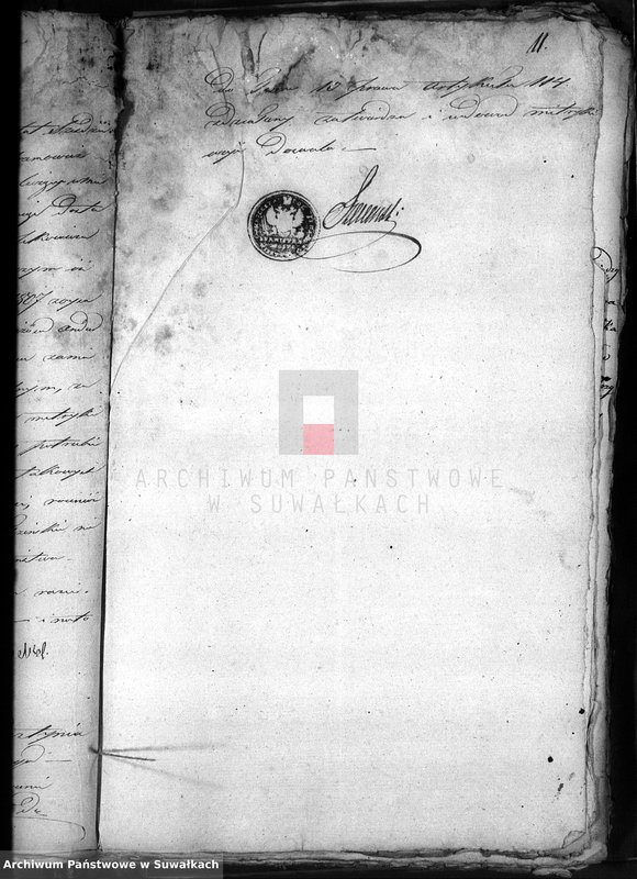 image.from.unit.number "Dowody do Akt Zaszluiomych Wyznania Mojżeszowego Parafii Suwalskiej za rok 1827"