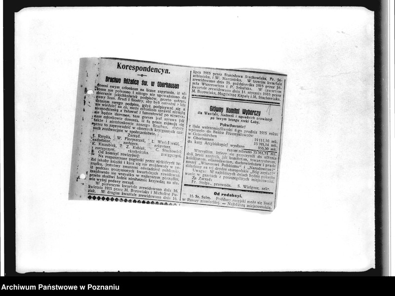 Obraz 5 z jednostki "Zbiór wycinków prasowych dotyczących działalności Towarzystwa "Straż" i innych towarzystw polskich w Oberhausen"