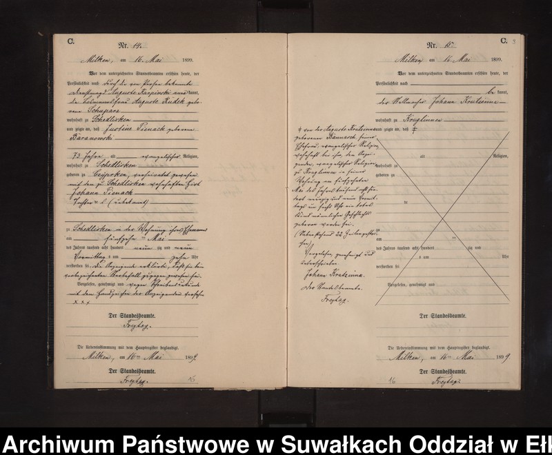 image.from.unit.number "Sterbe-Neben-Register des Preussischen Standes-Amtes Stasswinnen Kreis Lötzen"