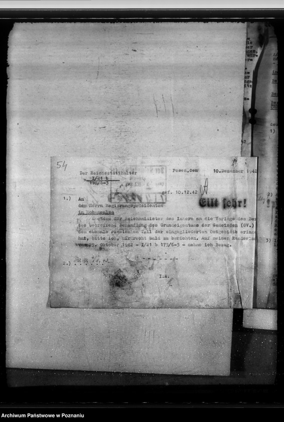 Obraz 20 z jednostki "Erwerb der beschlagnahmten Grundstücke und Gebäude"