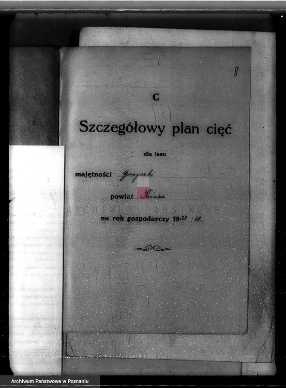 Obraz 12 z jednostki "Plan urządzania gospodarstwa leśnego dla lasu majętności Gorzyczki powiat kościański"