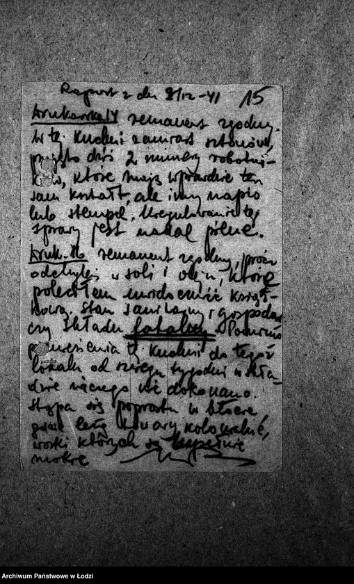 Obraz 18 z jednostki "[Kuchnia przy ul. Drukarskiej 16. Działalność kuchni, personel, konsumenci, kontrole]"